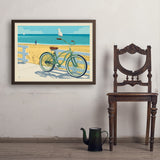 Beach Cruiser Bike - Art Print, 24x32 / Simple / Brown