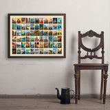 63 Image National Park Print (Horizontal) - Art Print, 24x32 / Simple / Brown