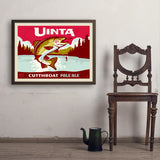 Cutthroat Trout (Pub Poster) - Art Print, 24x32 / Simple / Brown