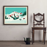 Yard Sale - Art Print, 24x32 / Simple / Brown