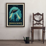 20,000 Leagues Under the Sea: Jules Verne - Art Print, 24x32 / Simple / Brown