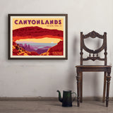 Canyonlands:  Mesa Arch - Art Print, 24x32 / Simple / Brown