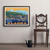 Alaska: Sitka - Art Print, 24x32 / Simple / Brown