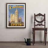 ...2026 Total Solar Eclipse: León, Spain - Art Print, 24x32 / Simple / Brown