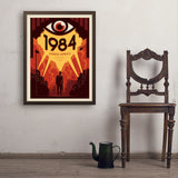 1984: George Orwell - Art Print, 24x32 / Simple / Brown