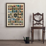 63 Image National Park Print: by Kenneth Crane - Art Print, 24x32 / Simple / Brown