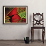Pastel Painting: Redhead (Cardinal) - Art Print, 24x32 / Simple / Brown