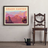 Grand Canyon National Park: 100th Anniversary (Horizontal) - Art Print, 24x32 / Simple / Brown