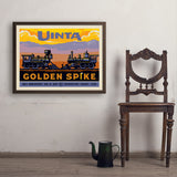 Golden Spike (Pub Poster) - Art Print, 24x32 / Simple / Brown
