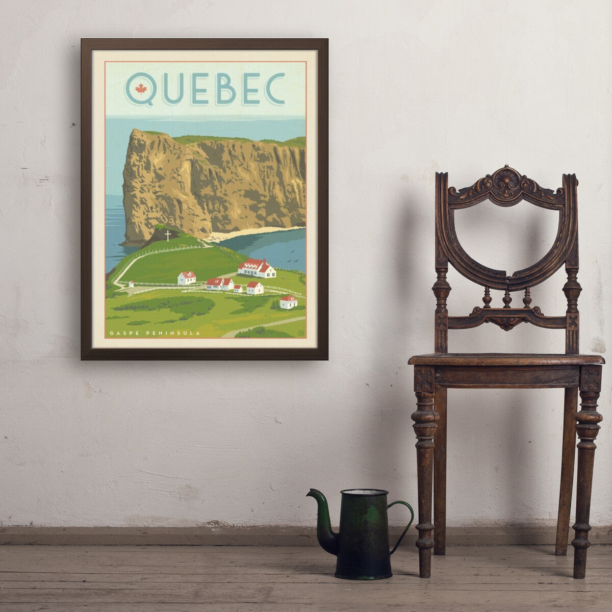 canada-quebecs-perce-gaspe-peninsula - 24x32 / Simple / Brown / Env