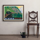 Alaska: Skagway - Art Print, 24x32 / Simple / Brown