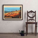 Acadia National Park: 100th Anniversary (Horizontal) - Art Print, 24x32 / Simple / Brown