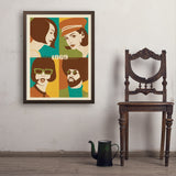 1969: Go with the Flo/Fro - Art Print, 24x32 / Simple / Brown