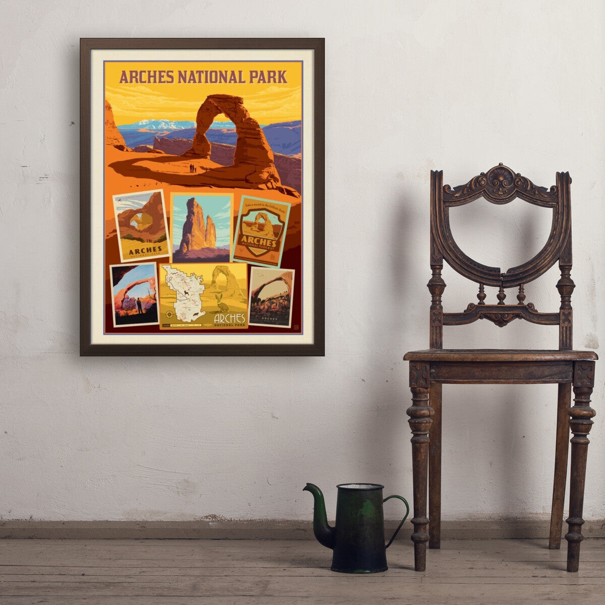 arches-national-park-collage-print - 24x32 / Simple / Brown / Env