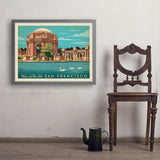 San Francisco: Palace of Fine Arts - Art Print, 24x32 / Simple / Gray
