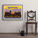 Golden Spike (Pub Poster) - Art Print, 24x32 / Simple / Gray