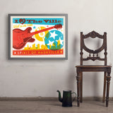 Chill in the Ville (Horizontal) - Art Print, 24x32 / Simple / Gray