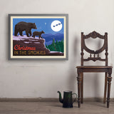 Christmas In The Smokies - Art Print, 24x32 / Simple / Gray