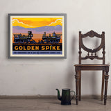 Golden Spike - Art Print, 24x32 / Simple / Gray