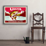 Cutthroat Trout (Pub Poster) - Art Print, 24x32 / Simple / Gray