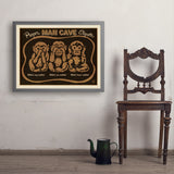 Man Cave Etiquette - Art Print, 24x32 / Simple / Gray