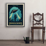 20,000 Leagues Under the Sea: Jules Verne - Art Print, 24x32 / Simple / Gray