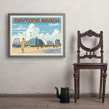 Daytona Beach, Florida - Art Print, 24x32 / Simple / Gray
