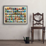 63 Image National Park Print (Horizontal) - Art Print, 24x32 / Simple / Gray