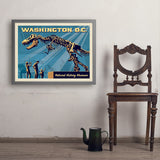 Washington, DC: Museum of Natural History - Art Print, 24x32 / Simple / Gray