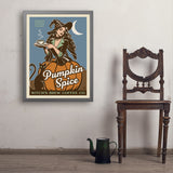Witches' Brew Coffee Co. (Pumpkin Spice Blend) - Art Print, 24x32 / Simple / Gray
