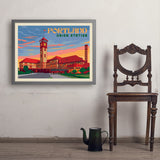 Portland, Oregon: Union Station - Art Print, 24x32 / Simple / Gray