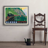 Alaska: Skagway - Art Print, 24x32 / Simple / Gray