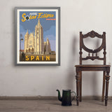 ...2026 Total Solar Eclipse: León, Spain - Art Print, 24x32 / Simple / Gray