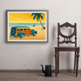 Woody On The Beach - Art Print, 24x32 / Simple / Gray