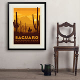 Saguaro National Park - Art Print, 24x32 / Standard / Black