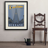 ...2026 Total Solar Eclipse: Reykjavik, Iceland - Art Print, 24x32 / Standard / Black