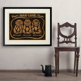 Man Cave Etiquette - Art Print, 24x32 / Standard / Black
