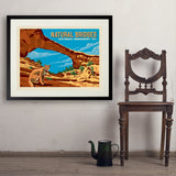 Natural Bridges National Monument, UT - Art Print, 24x32 / Standard / Black