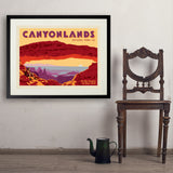 Canyonlands:  Mesa Arch - Art Print, 24x32 / Standard / Black
