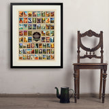 63 Image National Park Print: by Arden von Haeger - Art Print, 24x32 / Standard / Black