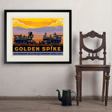 Golden Spike - Art Print, 24x32 / Standard / Black