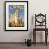 ...2026 Total Solar Eclipse: León, Spain - Art Print, 24x32 / Standard / Black