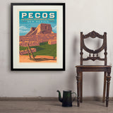 Pecos National Historical Park, NM - Art Print, 24x32 / Standard / Black