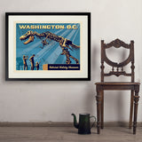 Washington, DC: Museum of Natural History - Art Print, 24x32 / Standard / Black