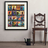 Legends Of The National Parks: 16-Image Print - Art Print, 24x32 / Standard / Black
