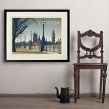 England: London, Horizontal - Art Print, 24x32 / Standard / Black