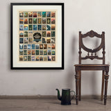 63 Image National Park Print: by Kenneth Crane - Art Print, 24x32 / Standard / Black