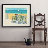 Beach Cruiser Bike - Art Print, 24x32 / Standard / Black