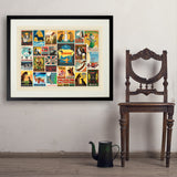 Dog Lover's Collage (Horizontal) - Art Print, 24x32 / Standard / Black
