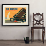 Yellowstone National Park: Old Faithful Inn - Art Print, 24x32 / Standard / Black